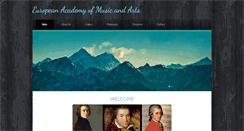 Desktop Screenshot of euromusicacademy.net