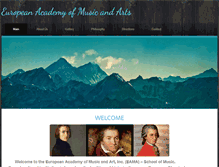 Tablet Screenshot of euromusicacademy.net